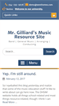 Mobile Screenshot of mrgilliardmusic.com